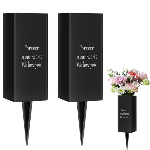 Grave vases metal cemetery - grave,