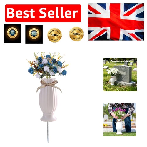 Durable cemetery vase - cemetery,