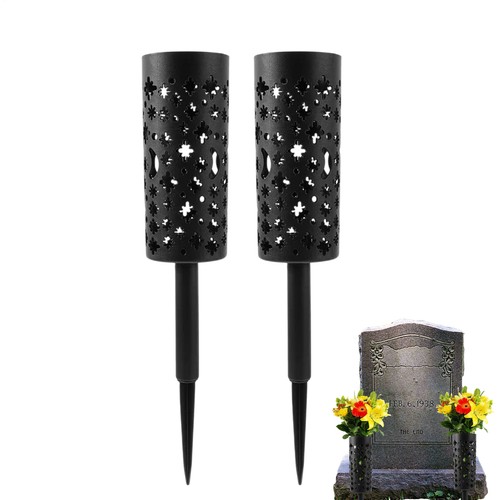 Cemetery vases with spikes - with,