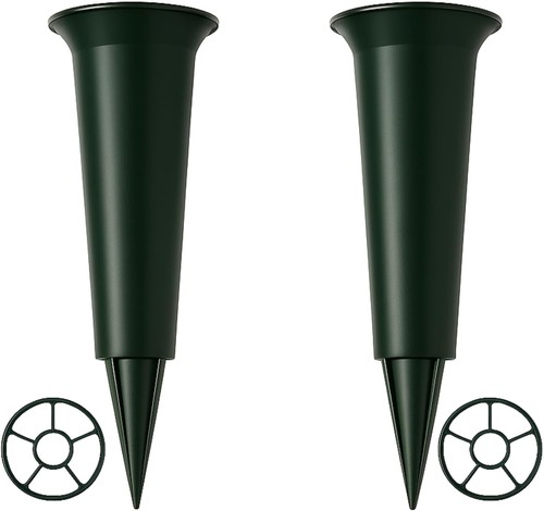 Set grave vases with - 2,
