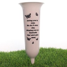 Grave Vase Flower Cemetery