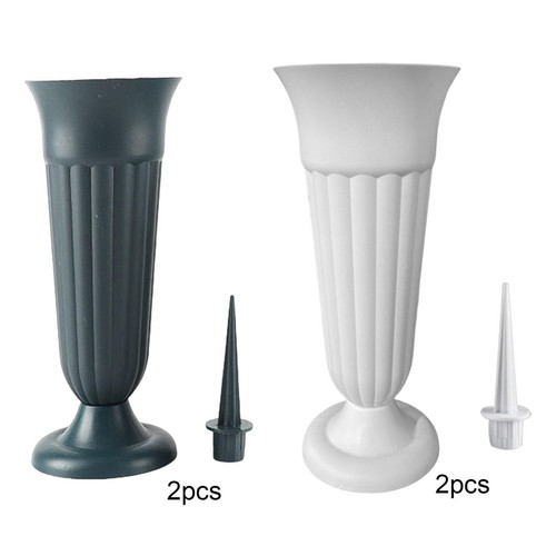 Pack cemetery vases with - vases,