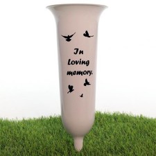 Grave Vase In Loving Memory