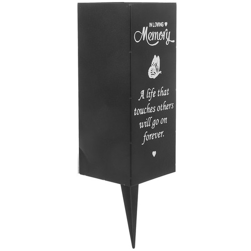 Outdoor memorial vase metal - vase,