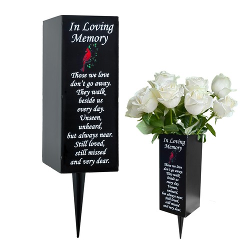 Cemetery vases with - cemetery,
