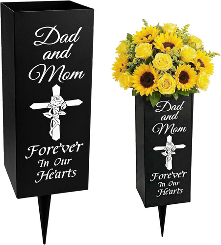 Grave vases with spike metal - grave,