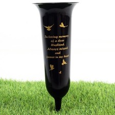 Grave Vase Husband Flower