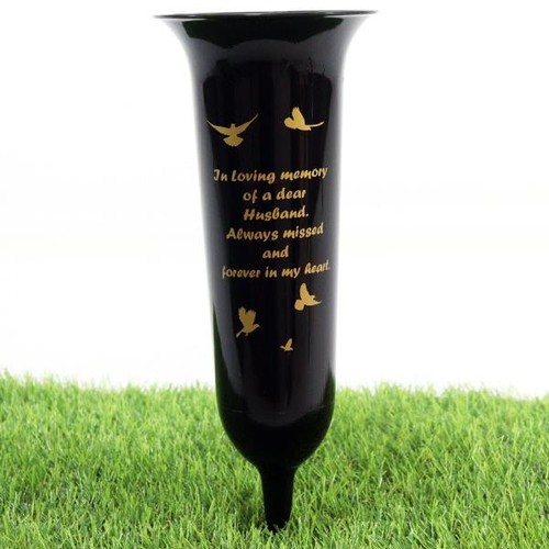 Grave vase husband flower - husband,