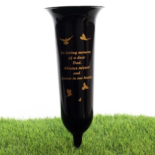 Grave vase dad flower - vase,
