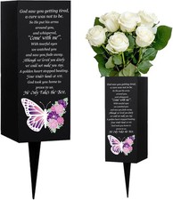 WEBEEDY Cemetery Vases Metal