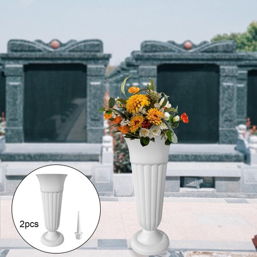 2pack cemetery vases with - 2pack,