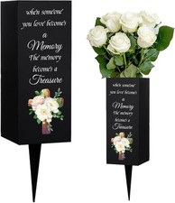 WEBEEDY Cemetery Vases Metal