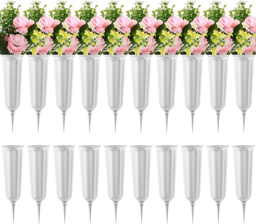 Pack cemetery vases with - 20,