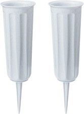 2 Pieces Grave Vases with