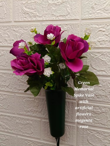Green memorial spike - green, vase