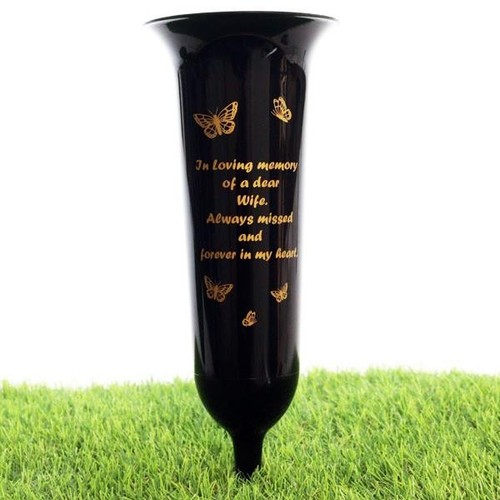 Grave vase wife flower - grave,
