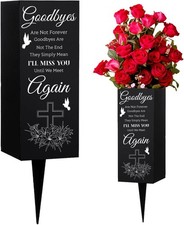 WEBEEDY Cemetery Vases Metal