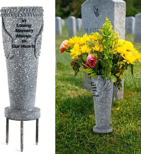Cemetery grave vase with - vase,
